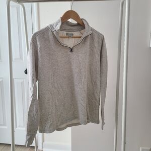 J. Crew Knit Goods Light Gray Zip-Up Sweater